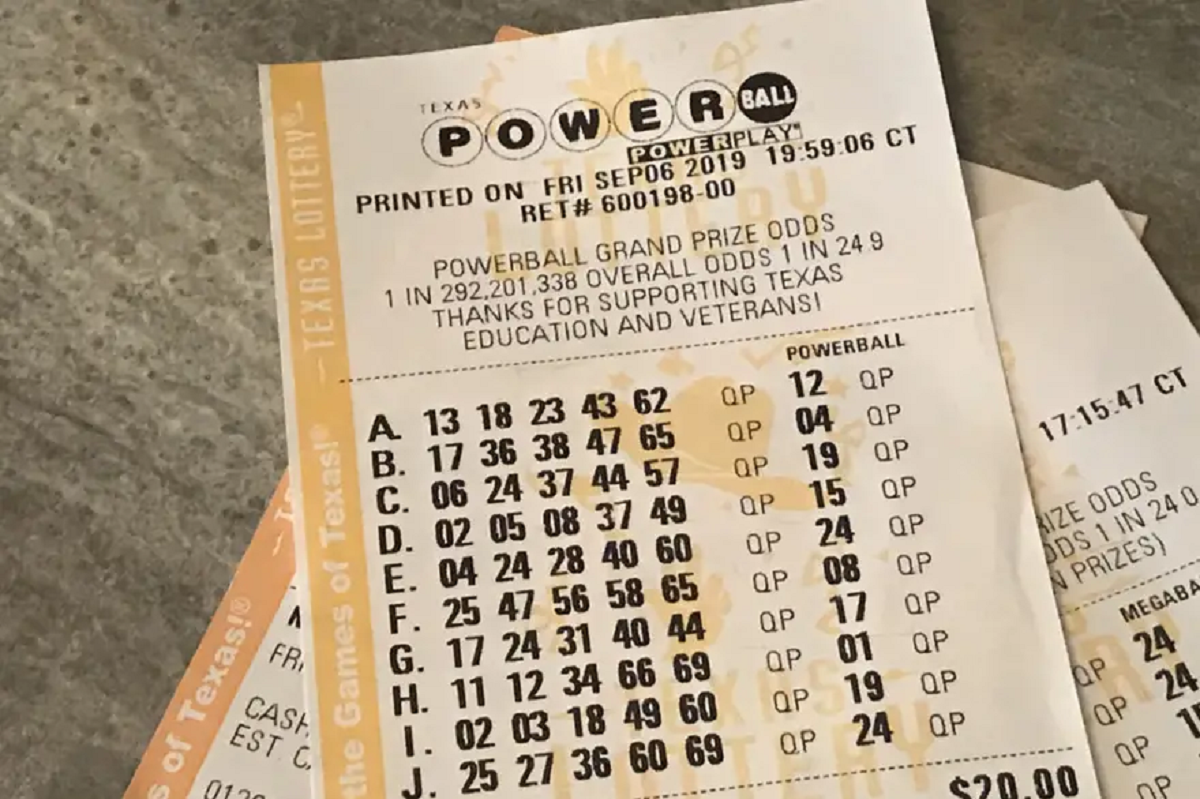 Así se ven las boletas de Powerball, el juego de lotería de Estados Unidos.