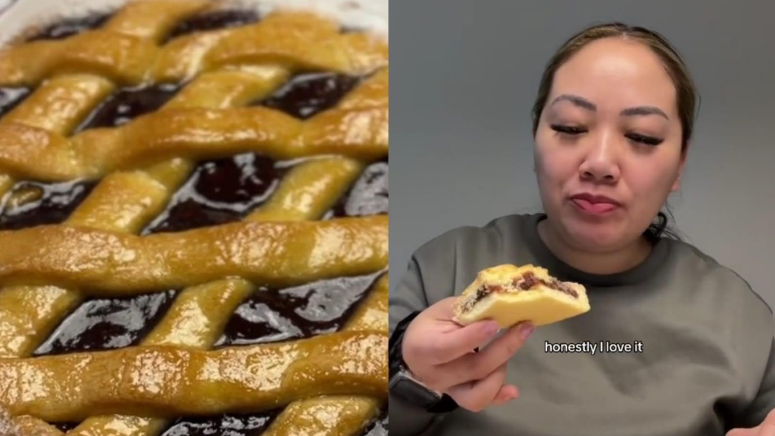 La increíble reacción de la joven australiana al comer pastafrola se hizo viral en TikTok.