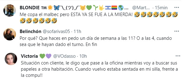 La reacción de otros usuarios en Twitter.