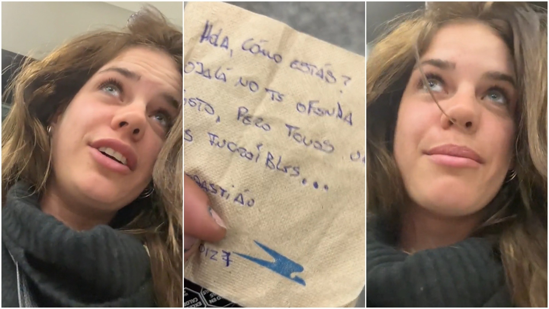 Una pasajera fue sorprendida en pleno viaje con un regalo y causó furor en TikTok.