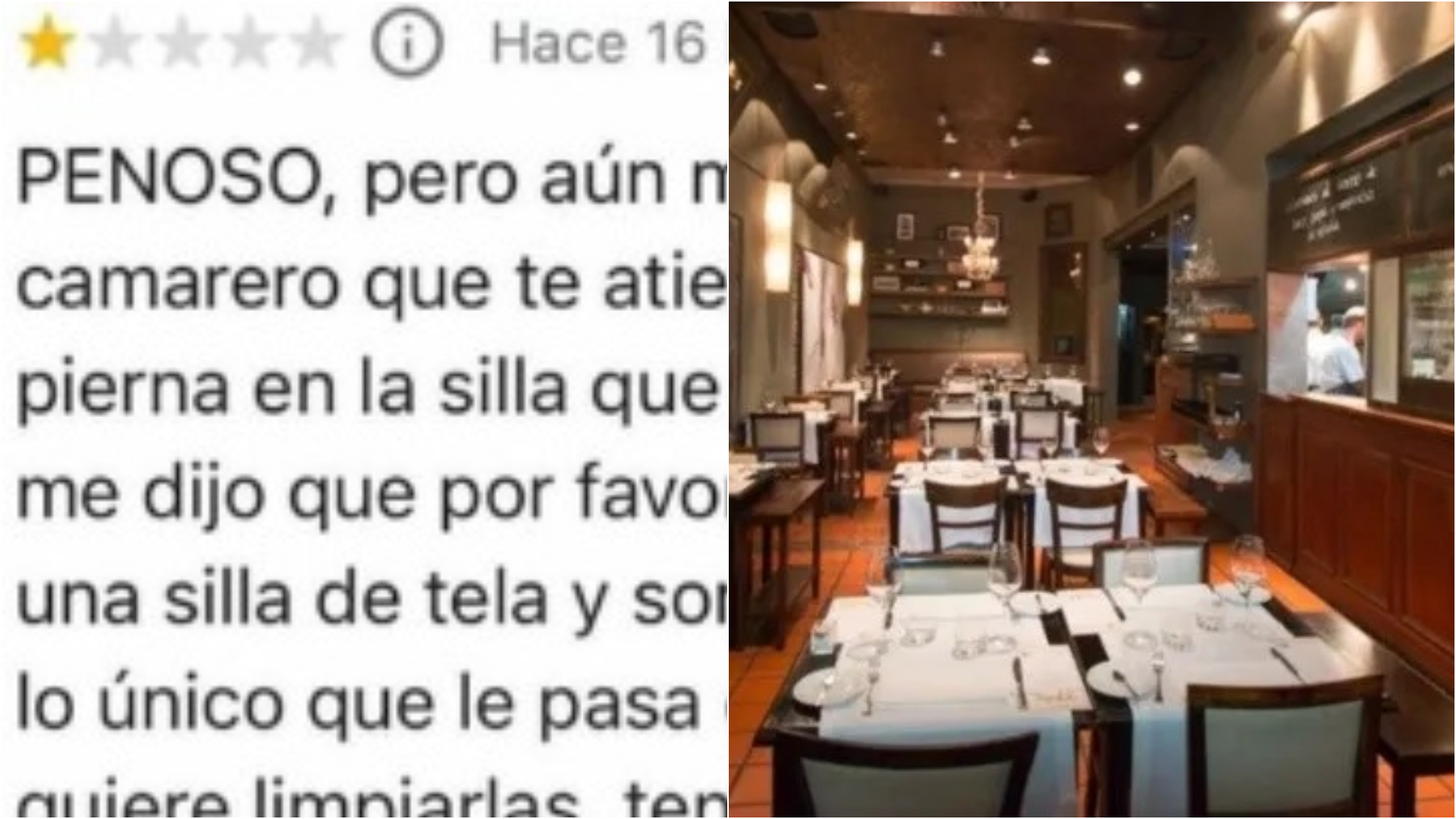 Fue a un bar, se “acostó” en dos sillas y se peleó con el mozo: “Patético”