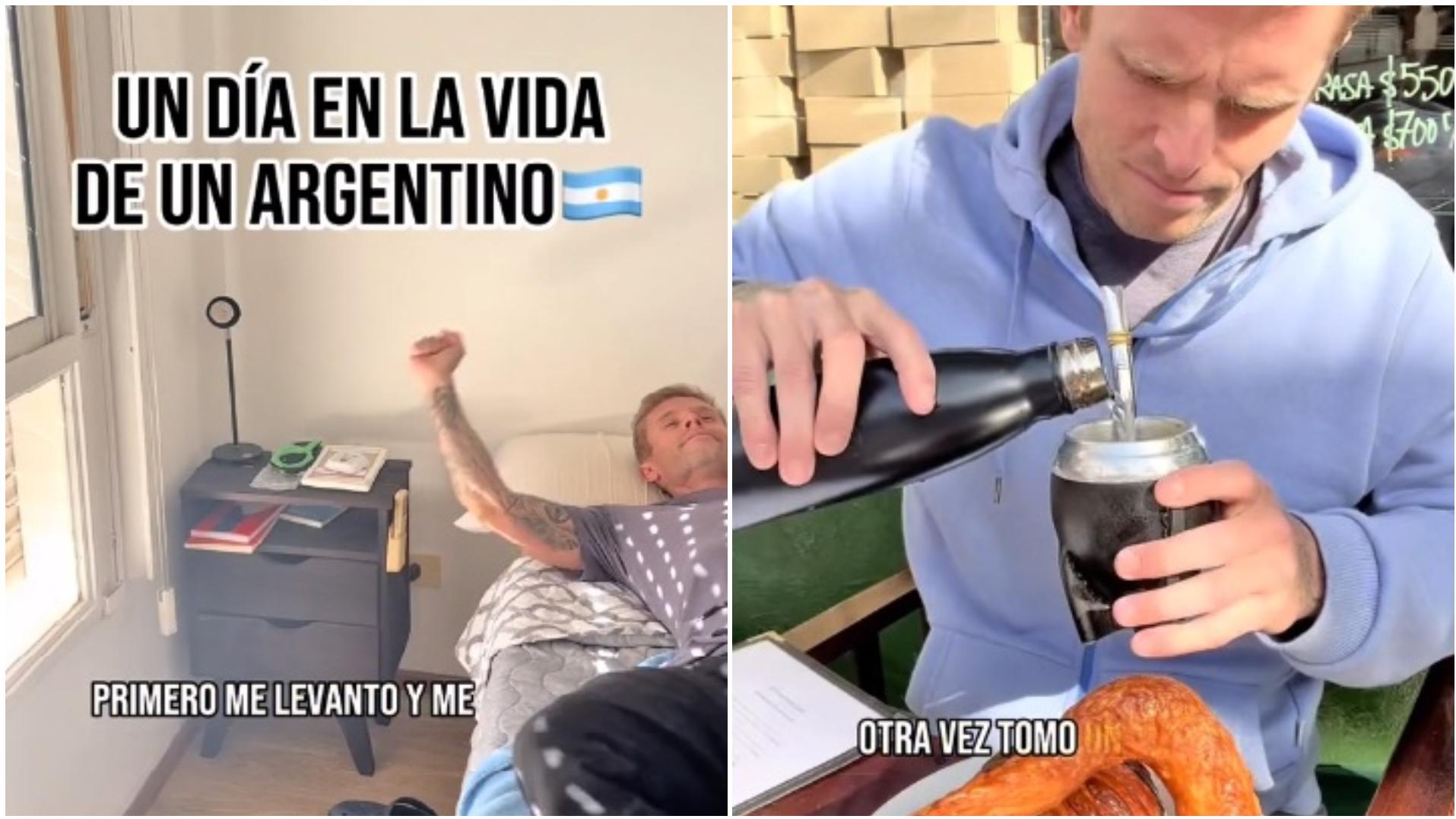 El video viral de TikTok se llenó de comentarios de argentinos.