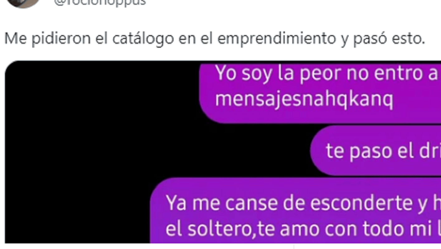 Dejó perpleja a una clienta de su emprendimiento con una declaración de amor y el mensaje es viral en Twitter.