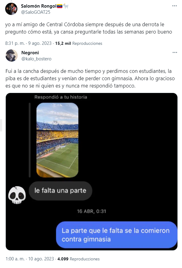 Más reacciones de los usuarios a la respuesta viral (Twitter).