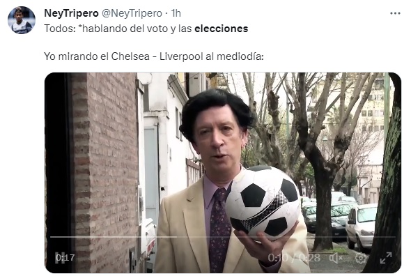 Entre ir a votar y quedarse mirando fútbol.