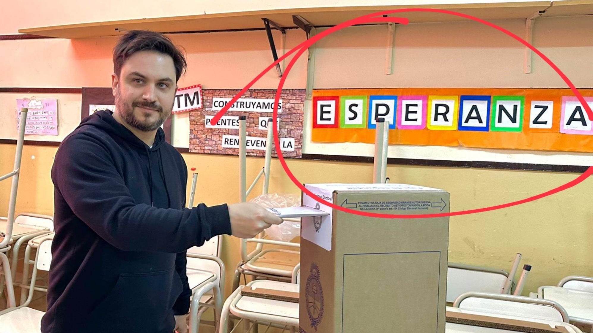 Ramiro Marra subió el momento en que votó en estas PASO 2023.