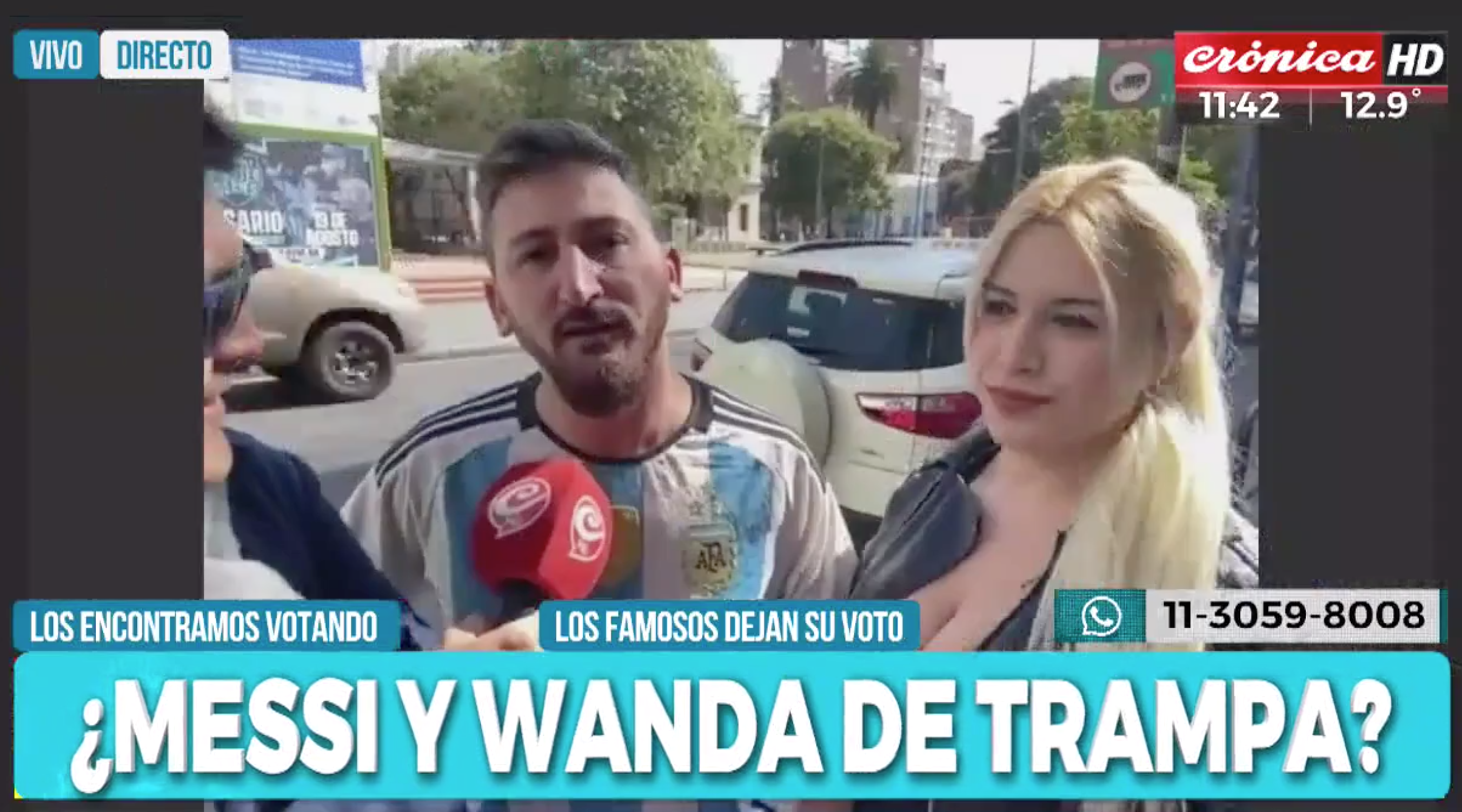 Los 'calcos' de Messi y Wanda no pasaron desapercibidos.