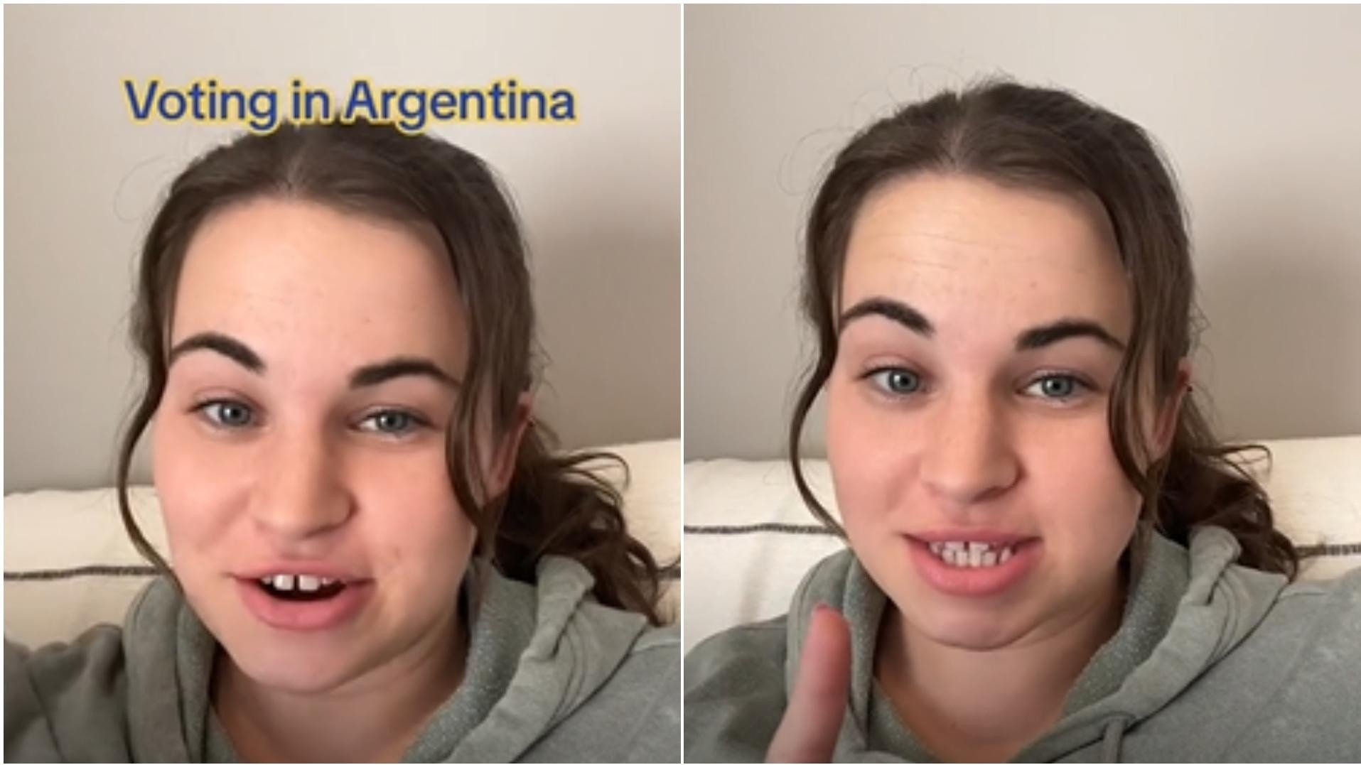 Una joven estadounidense reveló por qué le llama la atención el sistema de votación argentino.