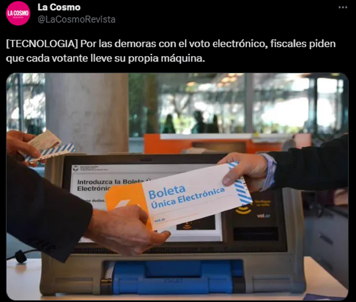 Meme en referencia a las irregularidades del sistema de voto electrónico en CABA.