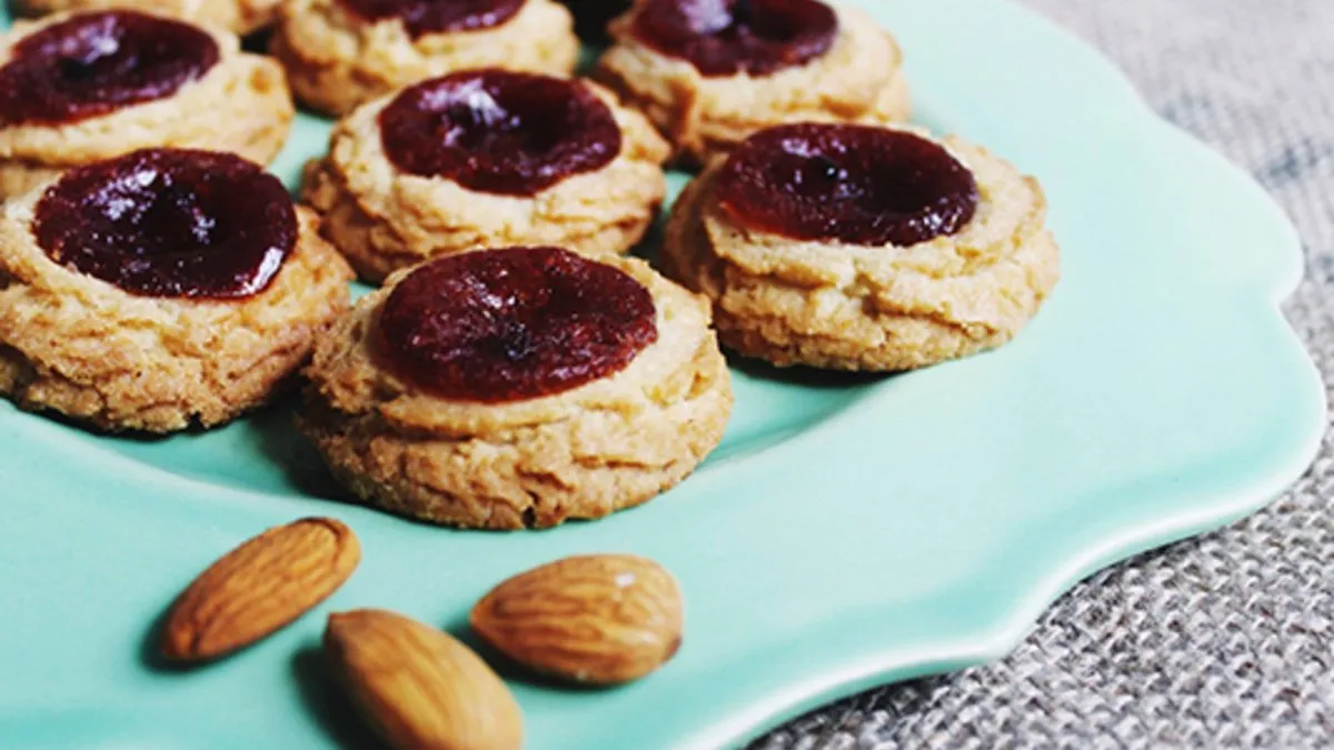 Estas pepas están hechas con almendras y no con harina.