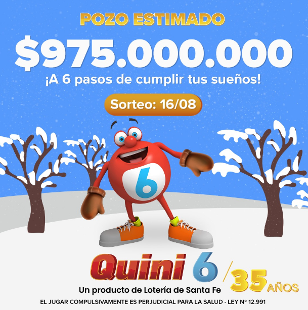 El pozo millonario del   <a href='https://www.cronica.com.ar/tags/Quini 6'>Quini 6</a>.