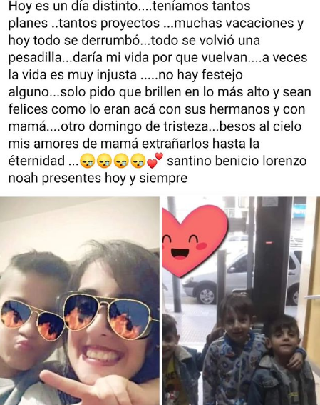 Pamela Nisi comparte fotos y mensajes sobre sus hijos diariamente en las redes sociales para pedir justicia (Instagram/pamela.s.nisi).