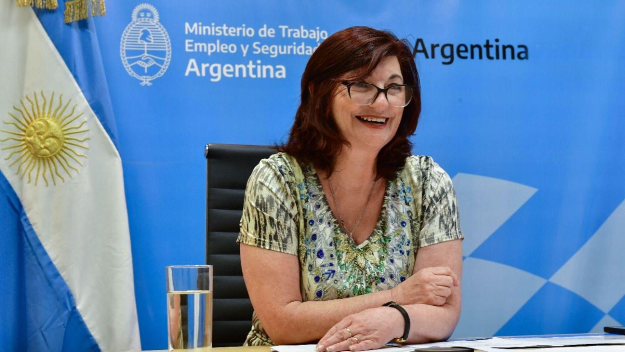 La ministra de Trabajo, Raquel “Kelly” Olmos (Télam/Archivo).