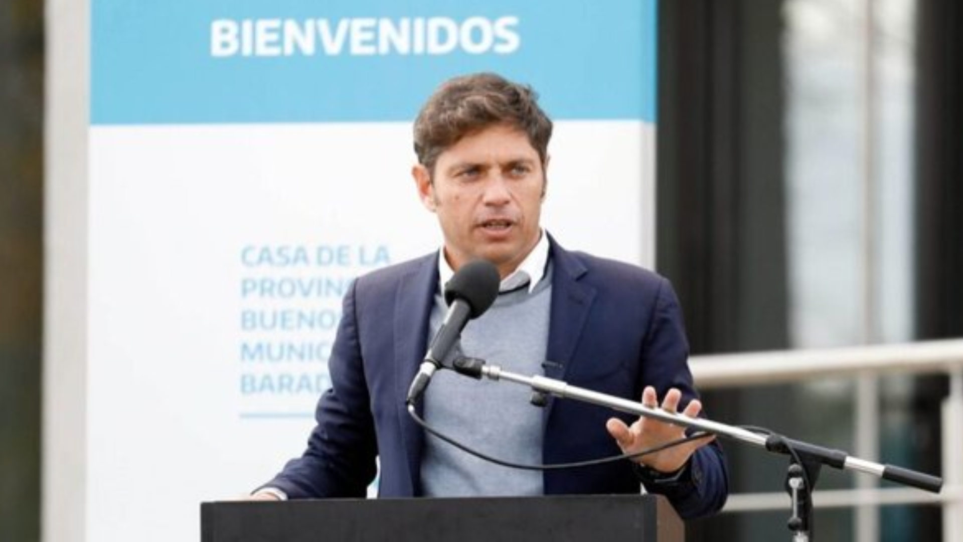 Axel Kicillof apoyó la candidatura presidencial del ministro de Economía, Sergio Massa.