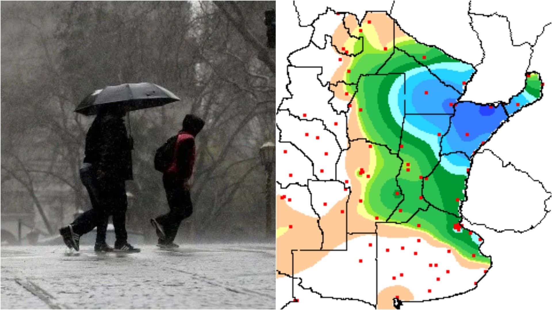 Urgente: arrancó el fenómeno de “El Niño” en Argentina y lanzan una alerta amarilla por lluvias y tormentas