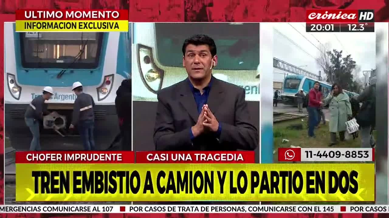 El conductor del camión habló con Crónica HD.