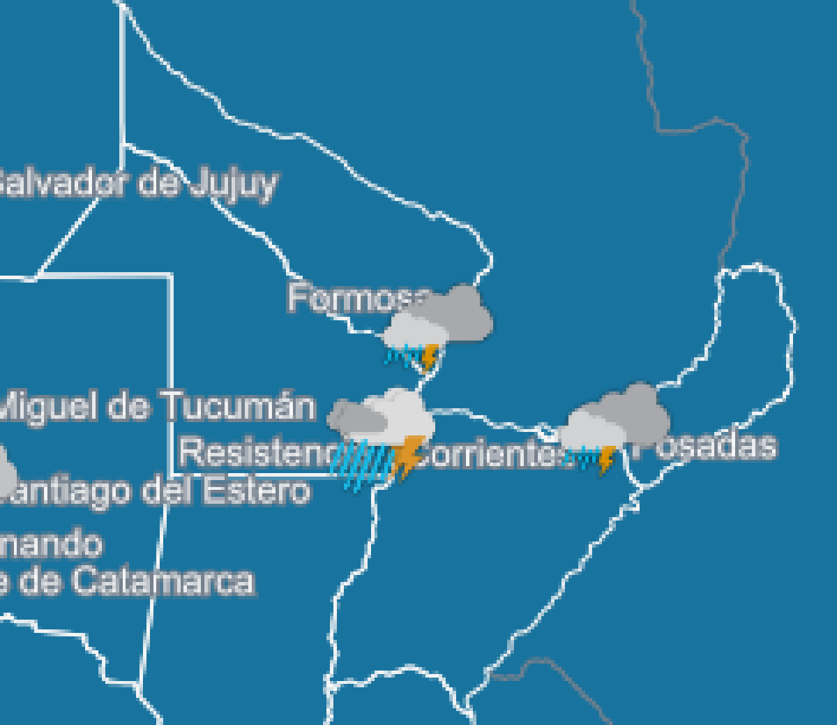 El clima para la región noreste.