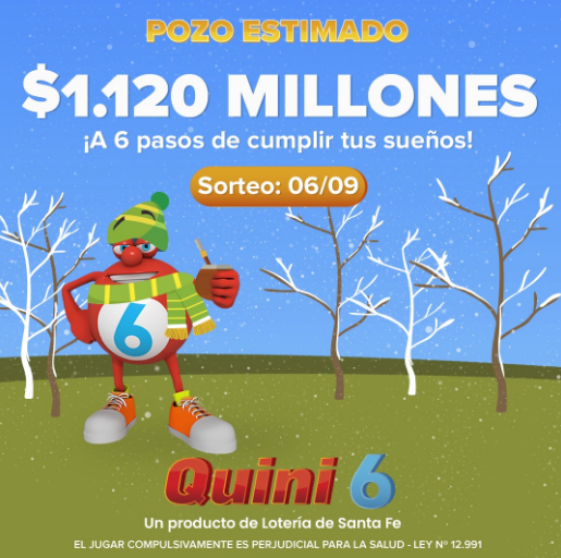 El pozo acumulado del   <a href='https://www.cronica.com.ar/tags/Quini 6'>Quini 6</a> supera los 1.000 millones de pesos (Facebook/  <a href='https://www.cronica.com.ar/tags/Quini 6'>Quini 6</a>).El pozo acumulado del   <a href='https://www.cronica.com.ar/tags/Quini 6'>Quini 6</a> supera los 1.000 millones de pesos.