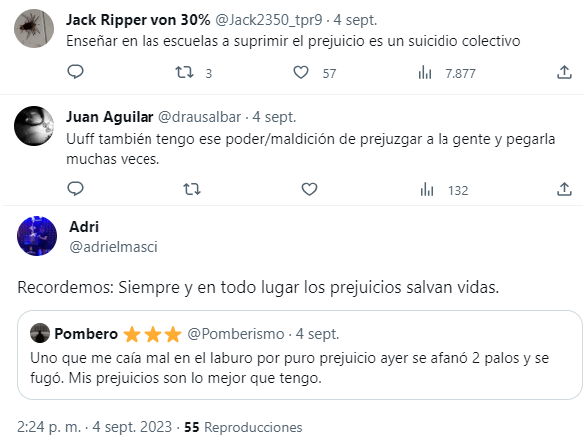 Algunos de los usuarios de Twitter defienden el desarrollo de los 