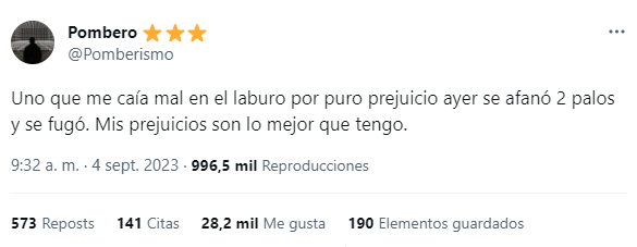 La publicación que se volvió viral (Twitter/@Pomberismo).