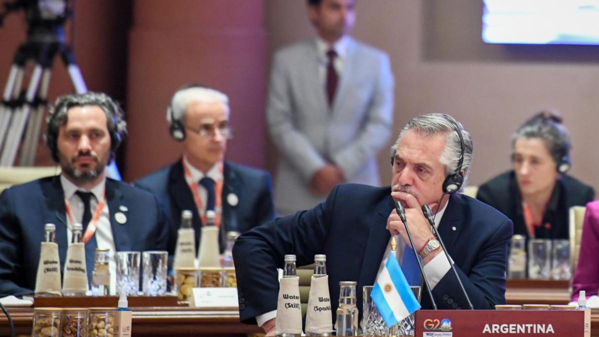 Alberto Fernández expuso en la primera sesión de la Cumbre del G20 (Gentileza Presidencia).