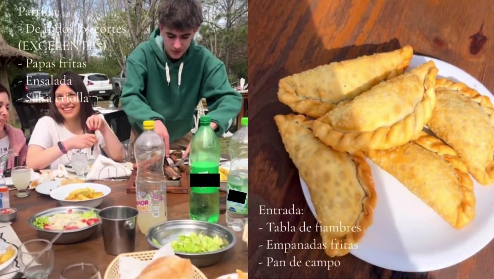 El grupo de amigos comió de todo y lo más loco es que pagaron poco por todo (TikTok/@carmeaguero_).