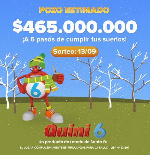 El pozo acumulado del   <a href='https://www.cronica.com.ar/tags/Quini 6'>Quini 6</a>.