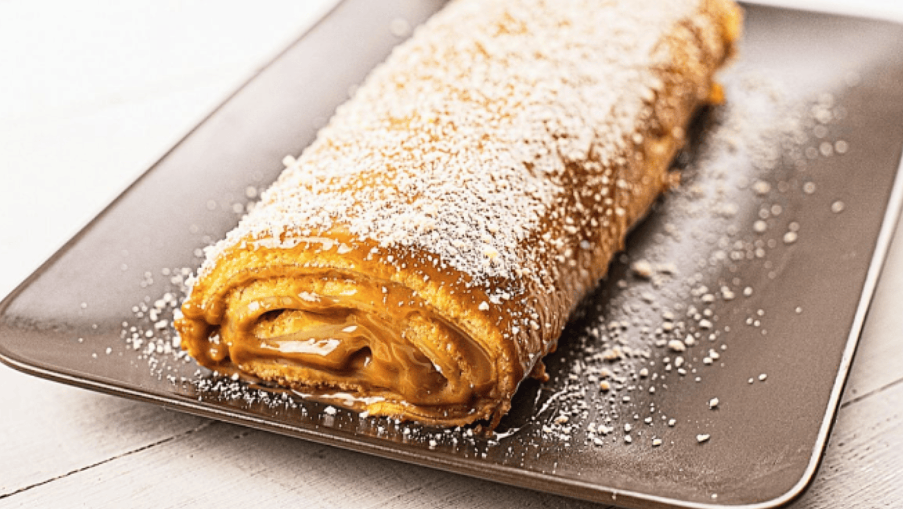 Receta imperdible: pionono casero con dulce de leche.