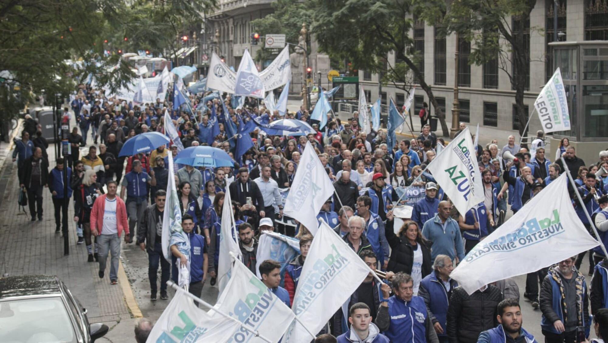 La Bancaria, uno de los gremios organizadores de la convocatoria.