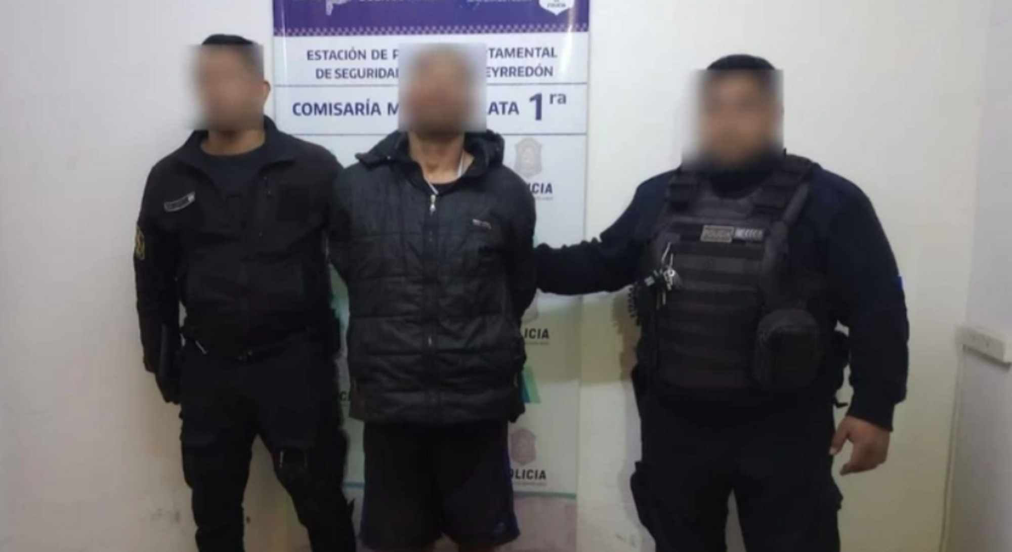 El detenido, fue identificado como Marcelo Gustavo Alsina (33) (Gentileza 0223).