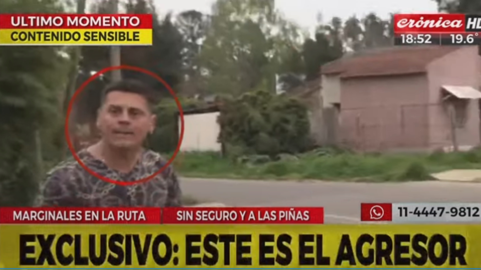 La brutal agresión fue filmada en vivo.