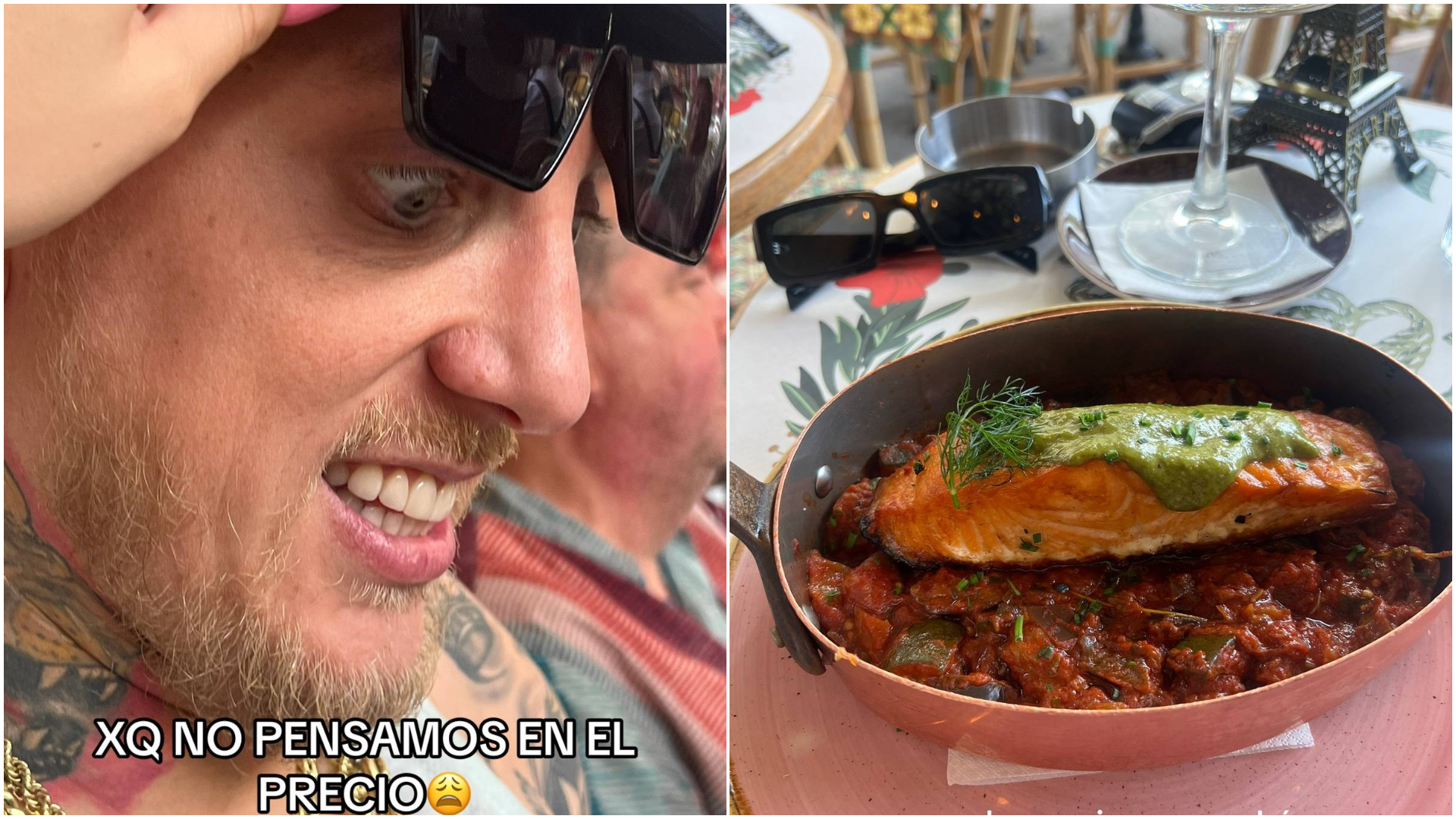 El Polaco y su hija fueron a un restaurante en Francia y quedaron asombrados con el increíble precio que pagaron por uno de los platos (TikTok/@ssollcitocwirkaluk).