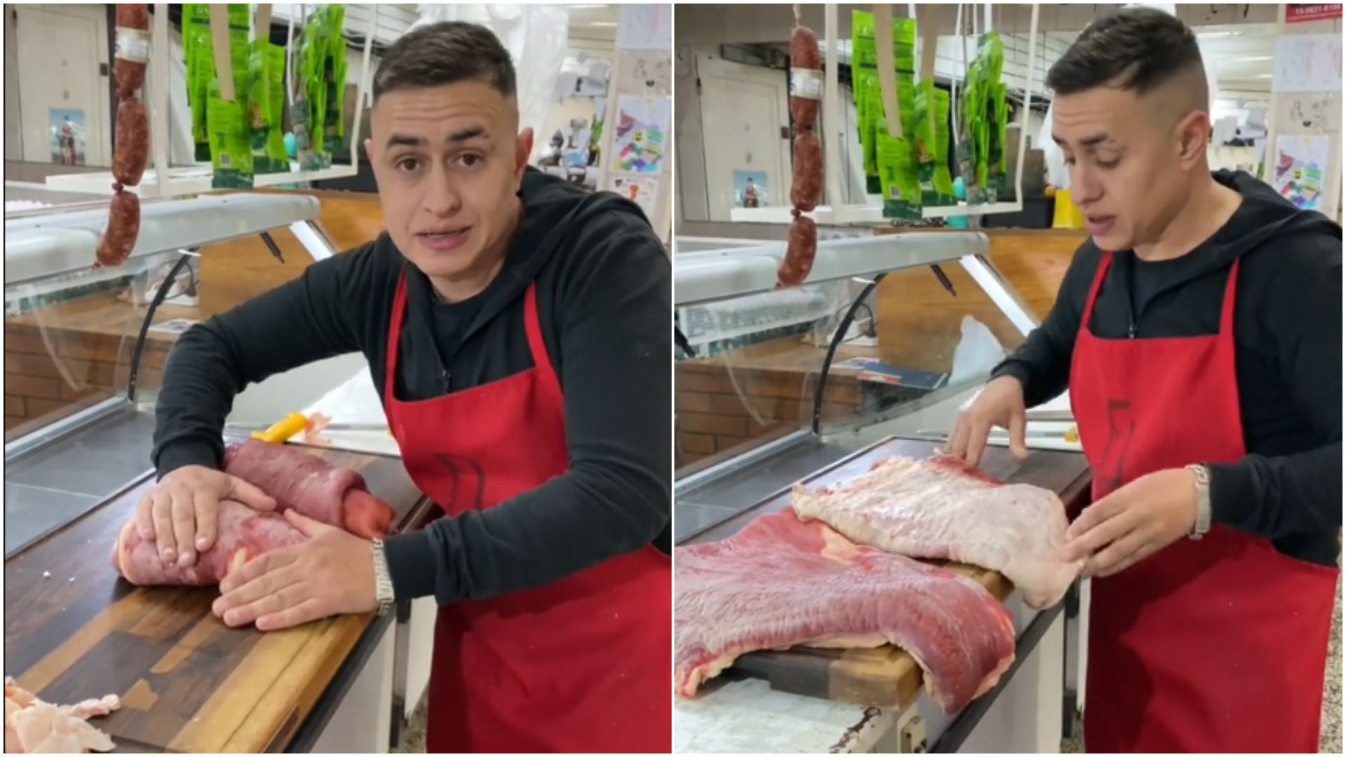 Carnicero reveló las diferencias entre un matambre para hacer a la pizza y otro para hacer hervido.