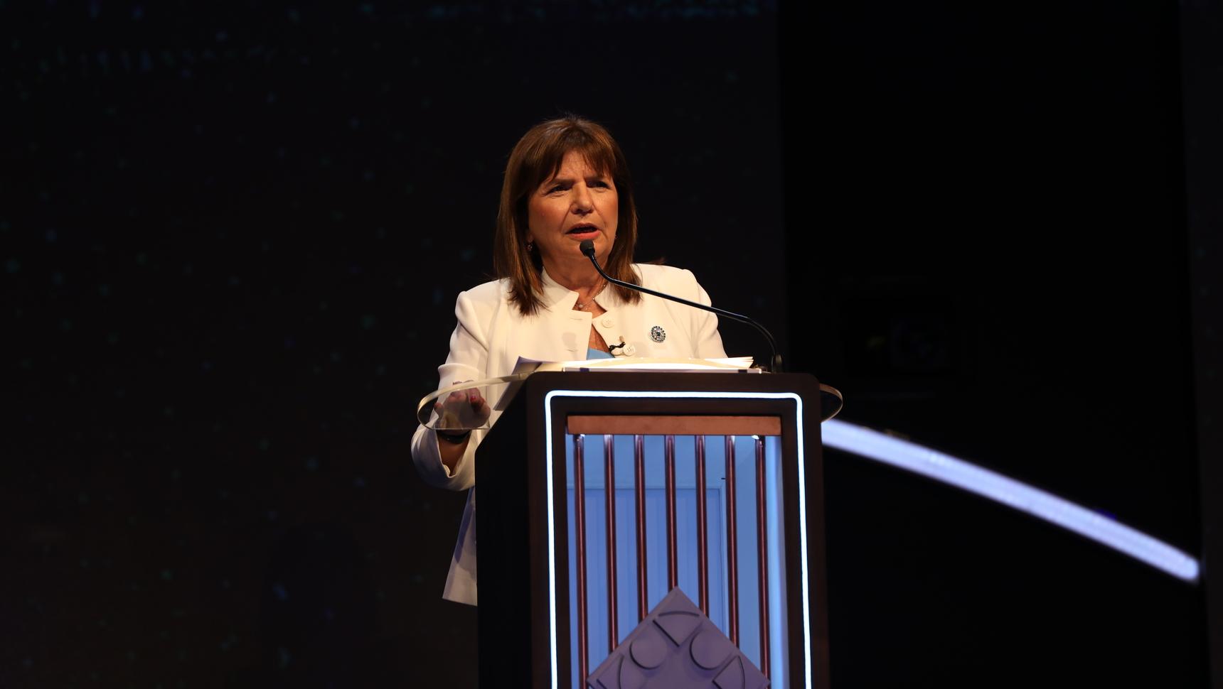 Patricia Bullrich se prepara para el segundo debate presidencial.