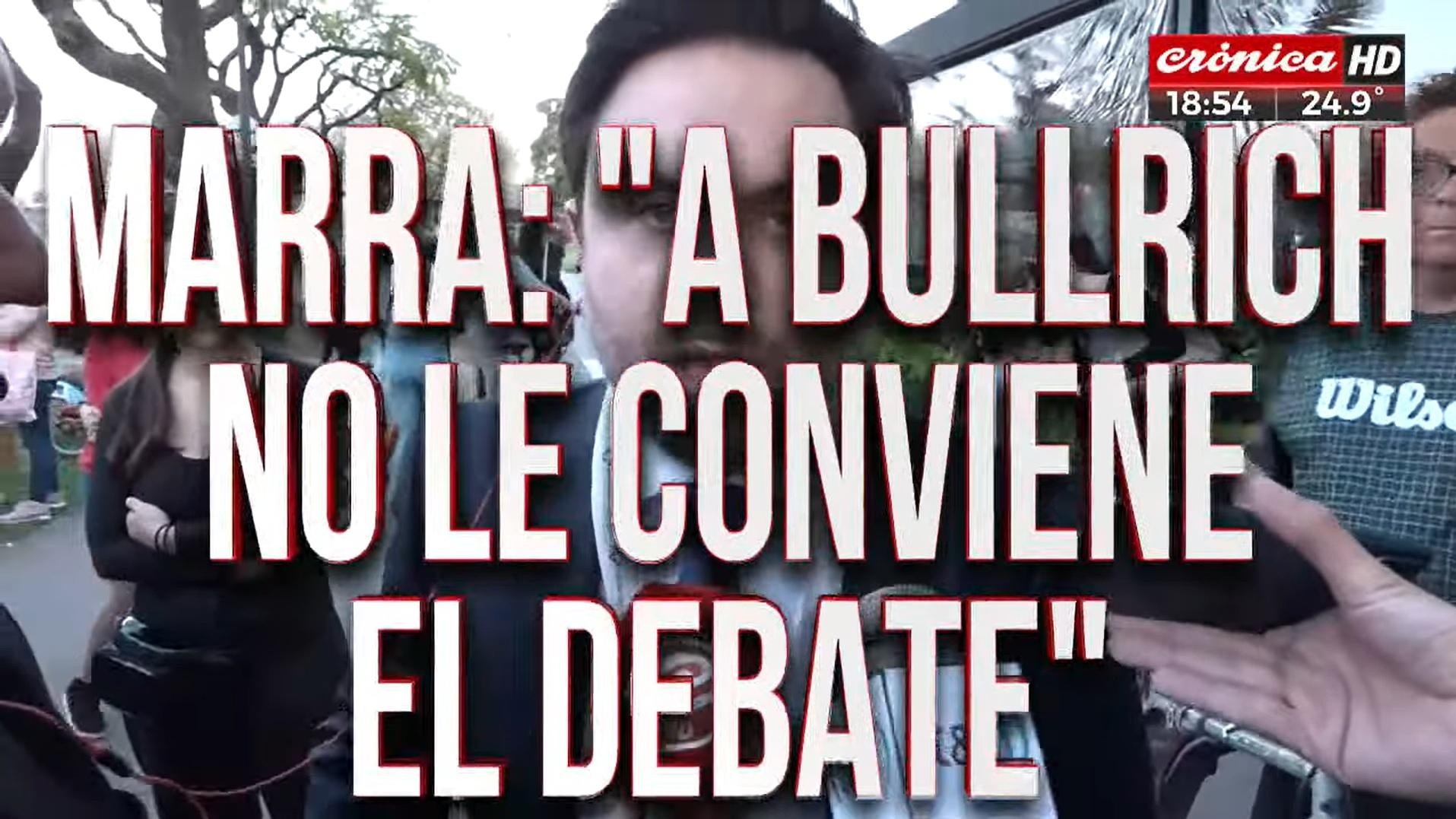 Ramiro Marra, desde el debate presidencial, apuntó contra la referente de Juntos por el Cambio.