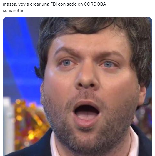 Los memes del 'FBI argentino' que propuso Sergio Massa en el debate presidencial (Twitter).