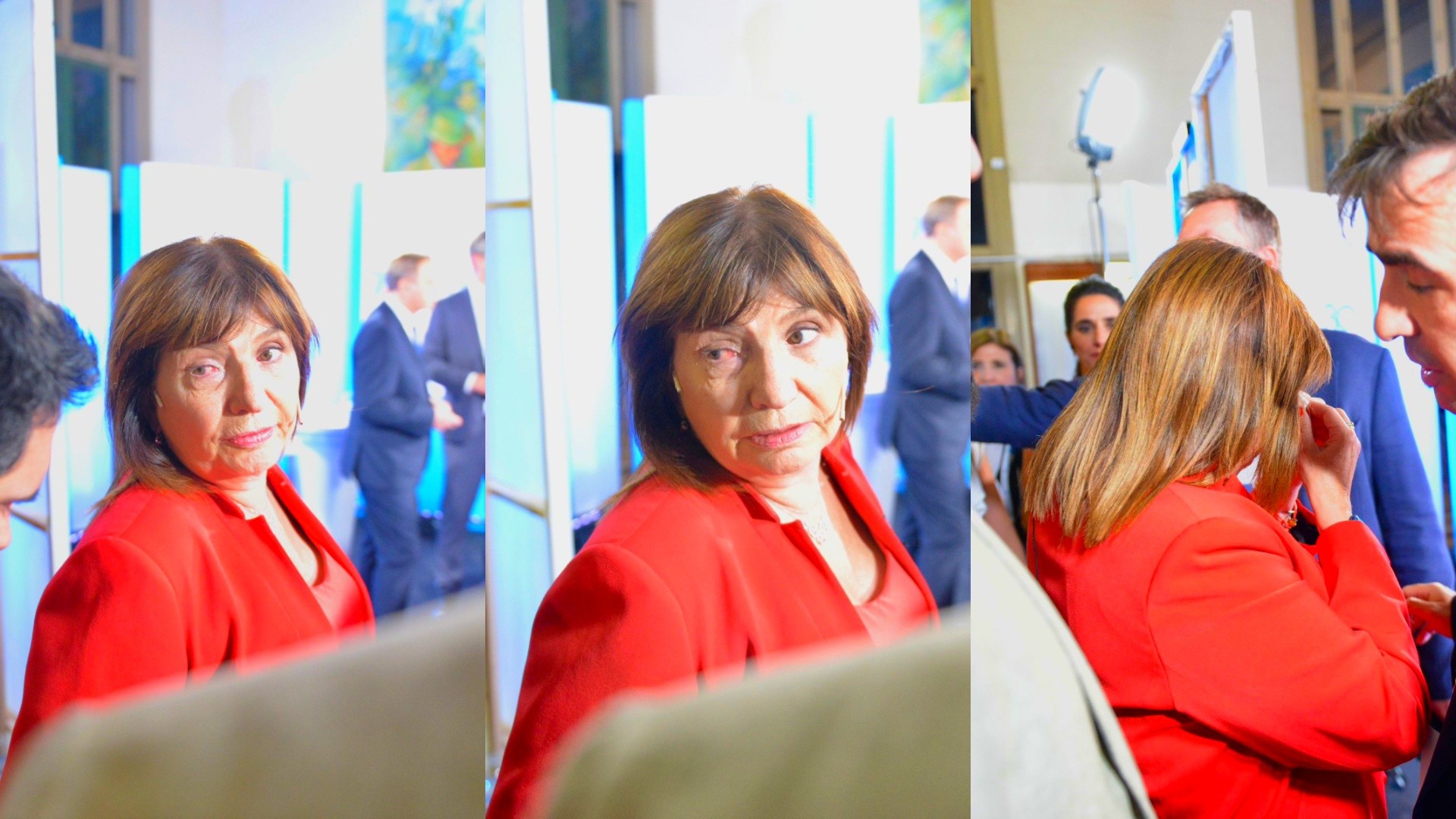 Patricia Bullrich un derrame en su ojo izquierdo (Crónica/Nahuel Ventura).