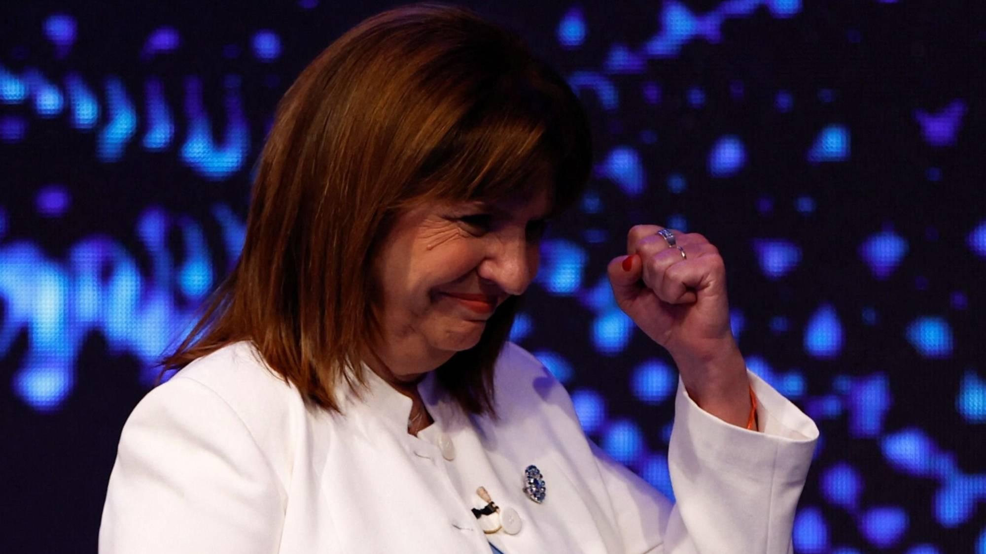 Debate presidencial: Patricia Bullrich se autocalificó con un 