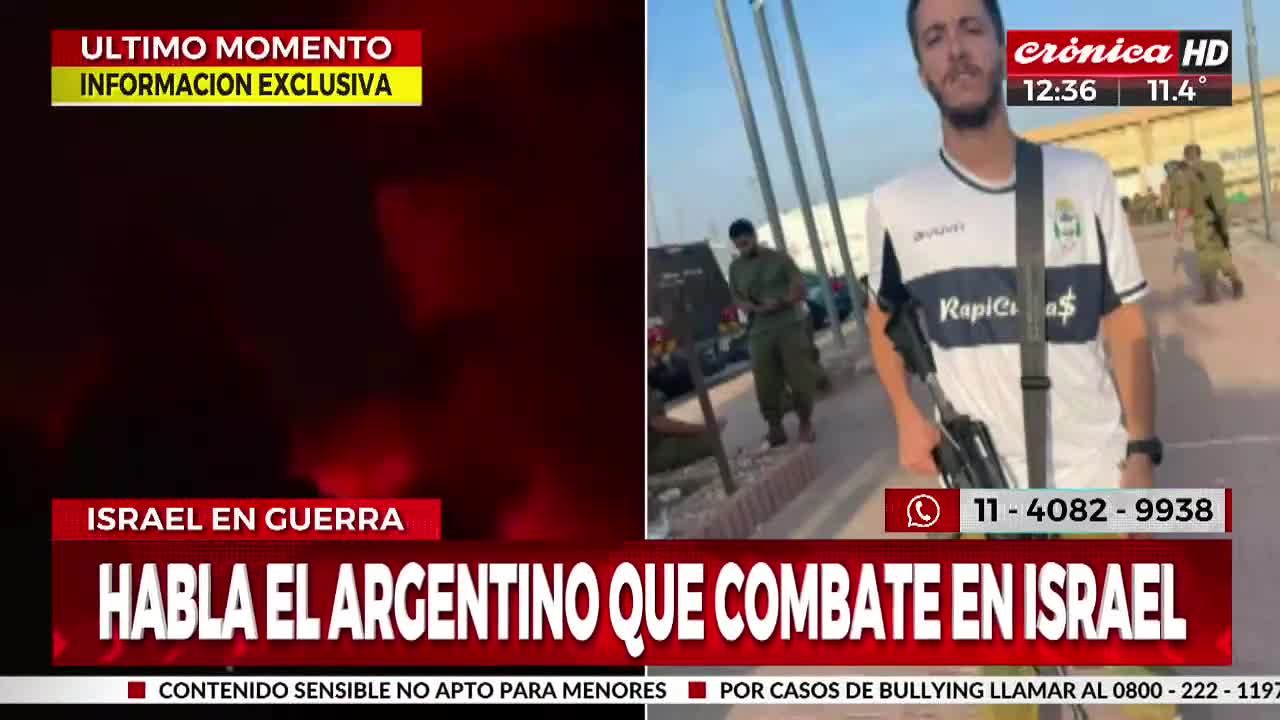 Es argentino, integra las fuerzas militares de Israel y lo hace con la camiseta de Gimnasia.