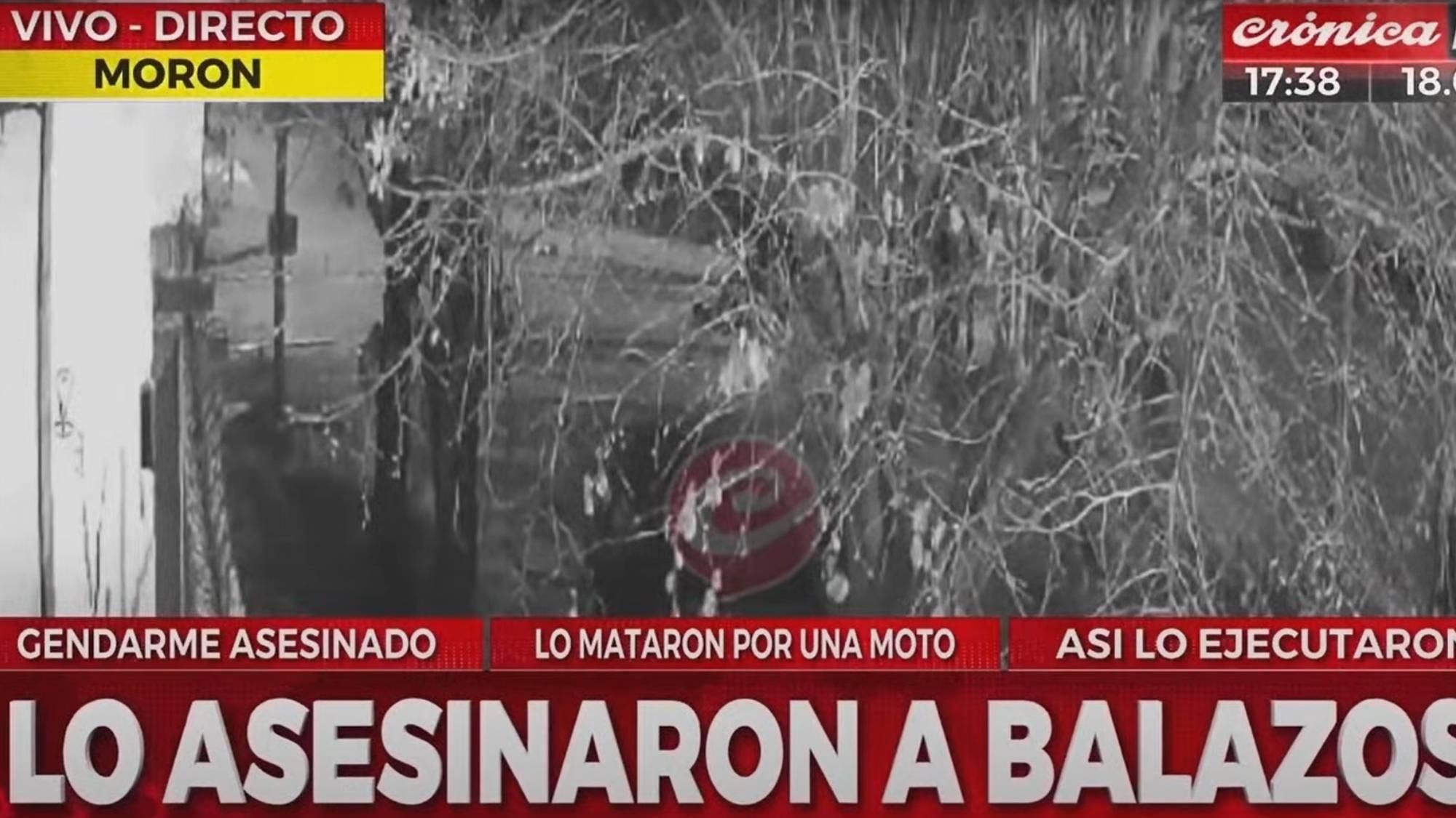 Así fusilaron a un gendarme en Morón al pretender robarle su moto.