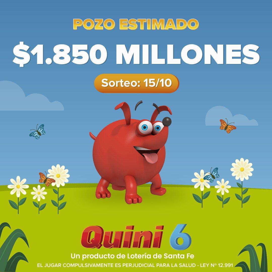   <a href='https://www.cronica.com.ar/tags/Quini 6'>Quini 6</a> récord: en la edición del domingo 15 de octubre, se sortearán casi 2 mil millones de pesos.