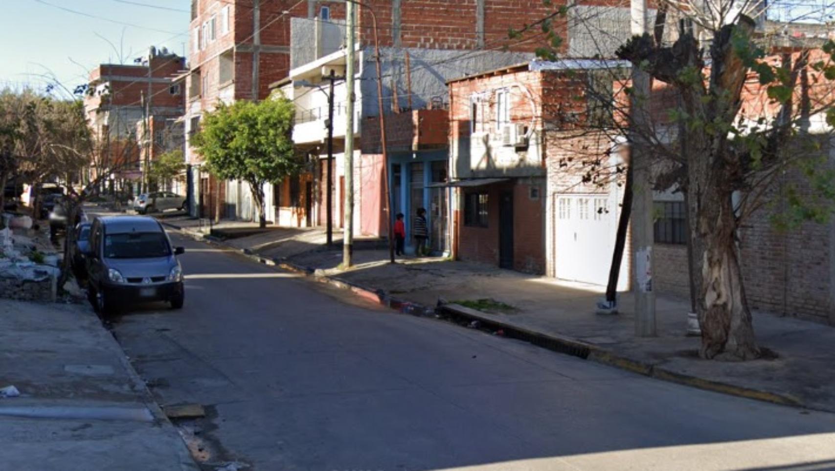 En este barrio ocurrió el homicidio de Rodolfo Santillán (Google Street View).