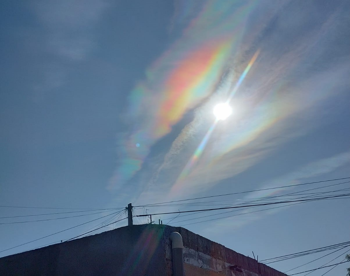 La nube que se vio en el cielo de La Rioja.