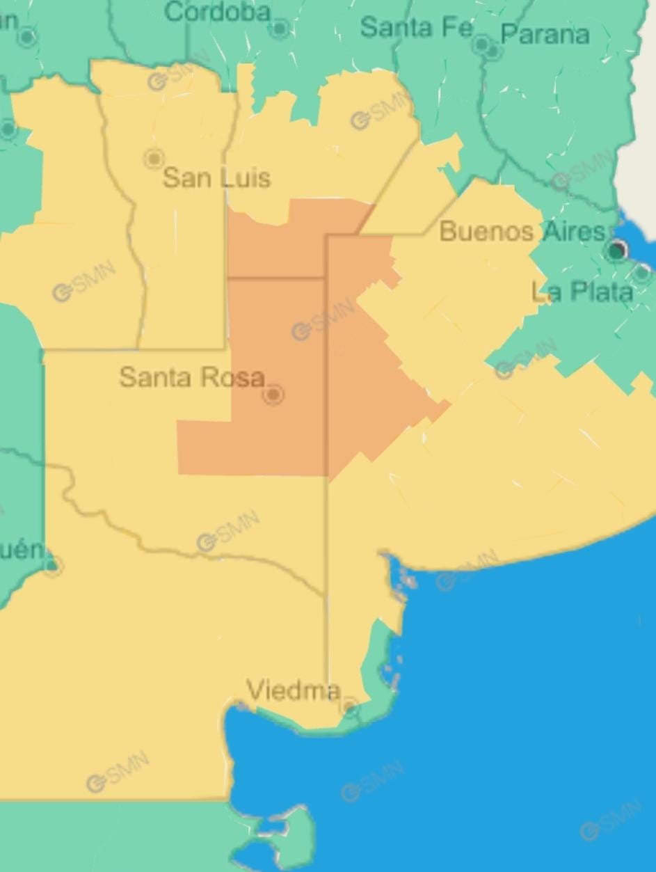 Alerta naranja por fuertes tormentas