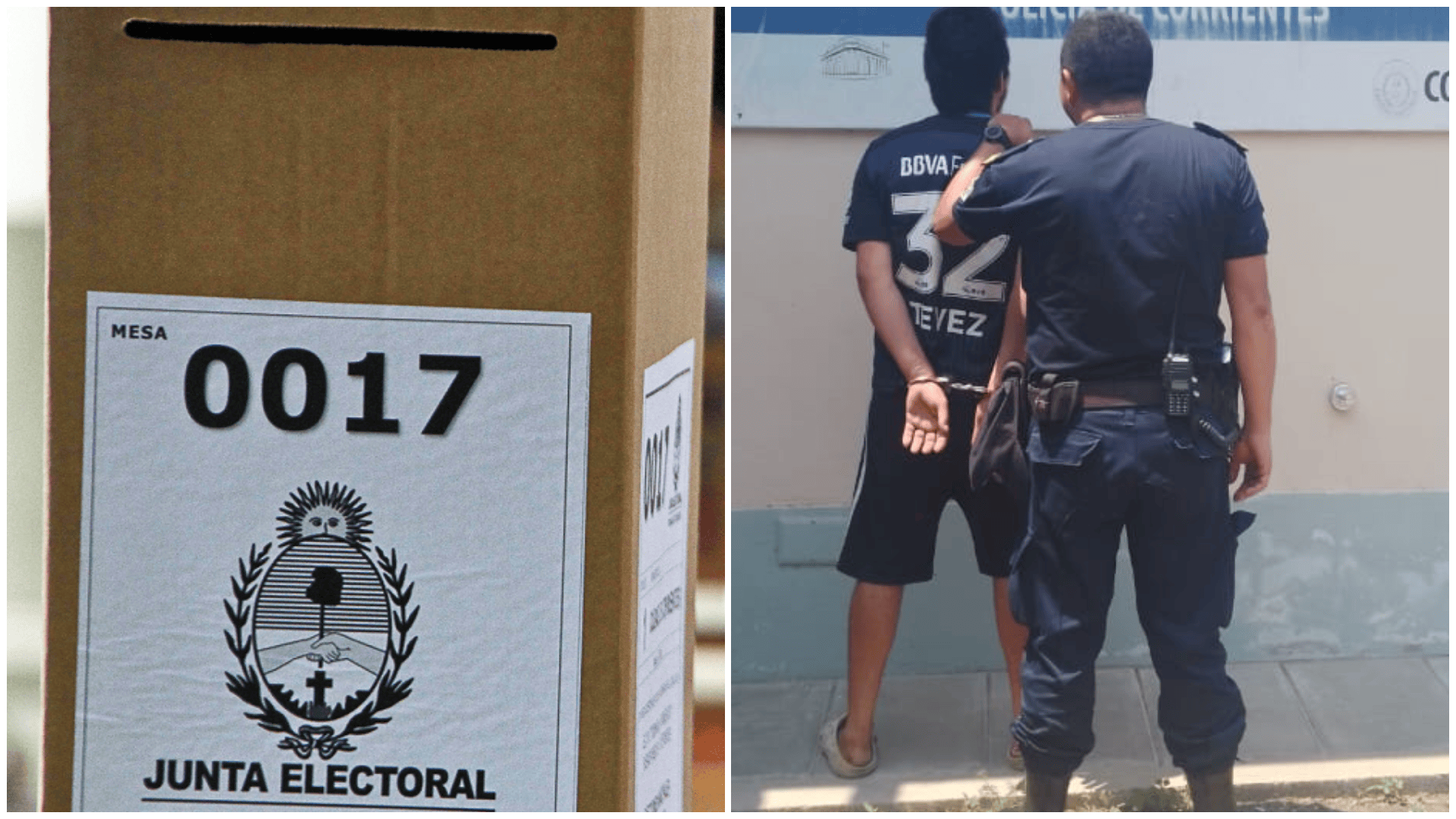 Un ciudadano fue a votar y lo detuvieron porque tenía un pedido de captura.