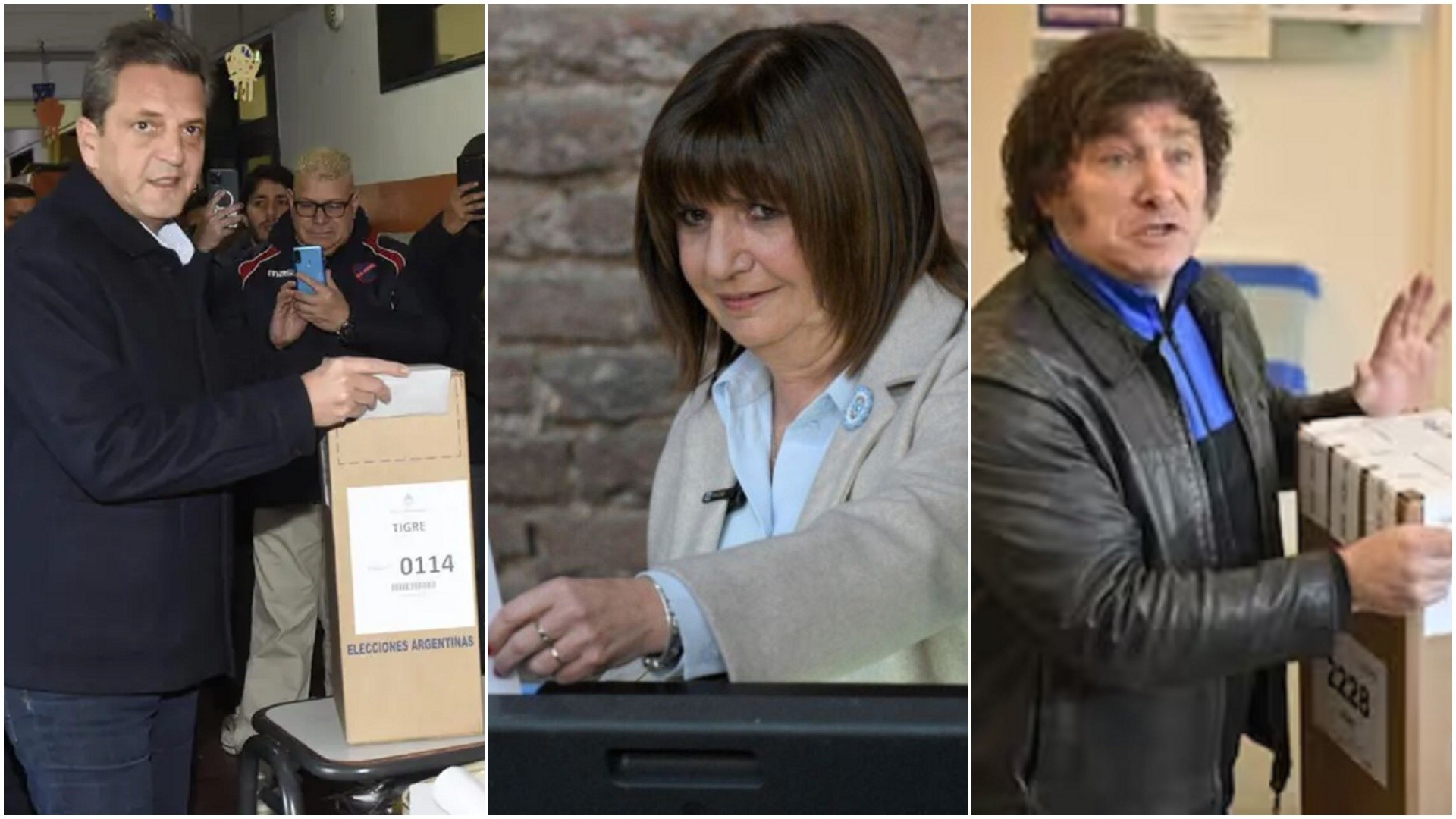 Los principales candidatos a presidente votaron en estas elecciones.