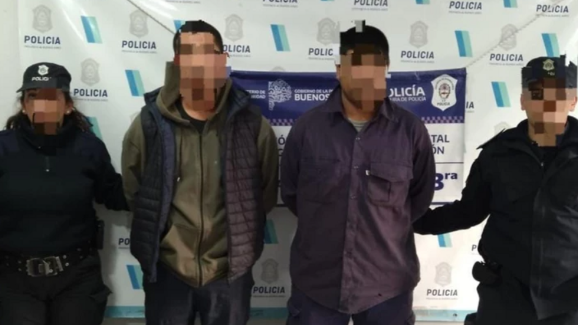 Dos personas fueron aprehendidas acusados de amenazar a un hombre para usurparle su casa (Gentileza 0223).