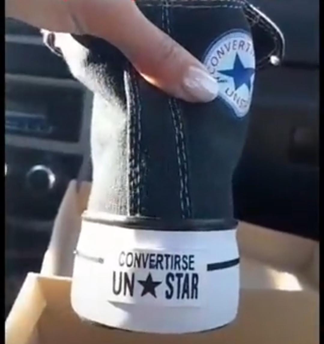   <a href='https://www.cronica.com.ar/tags/TikTok'>TikTok</a>: Fue a comprarse unas zapatillas pensando que eran de marca y la descolocó un detalle