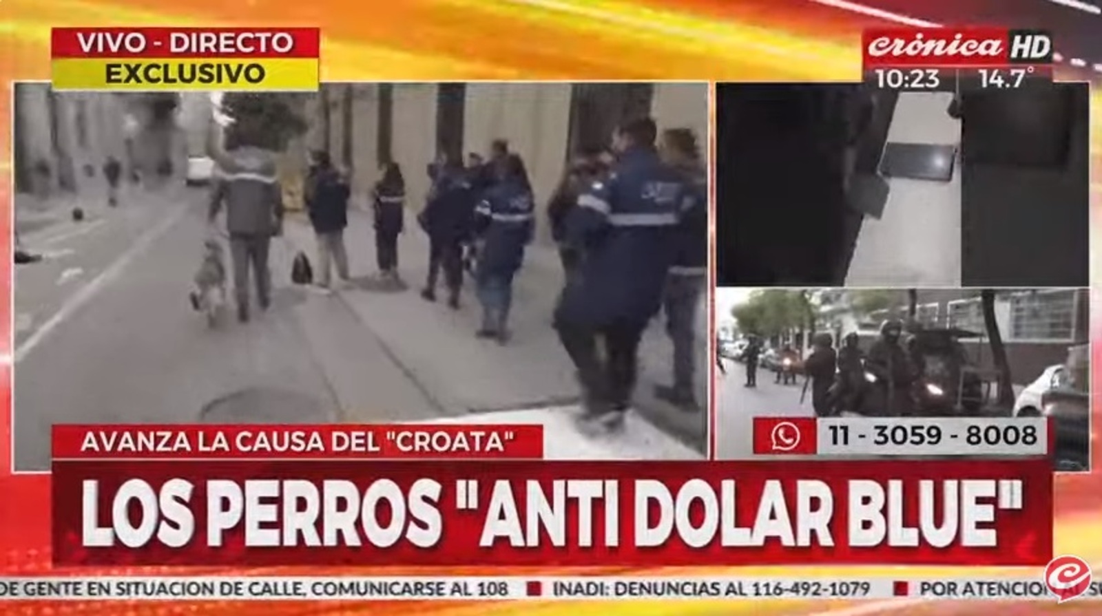 Este miércoles se llevan adelante nuevos operativos en la City porteña (Captura de pantalla).