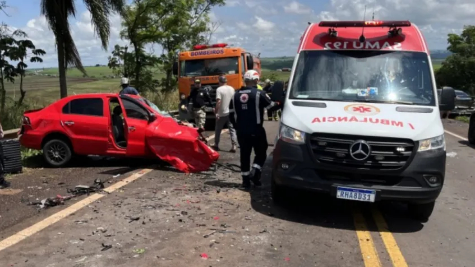 Impactantes imágenes de cómo quedaron los autos (Gentileza Diario Tag).